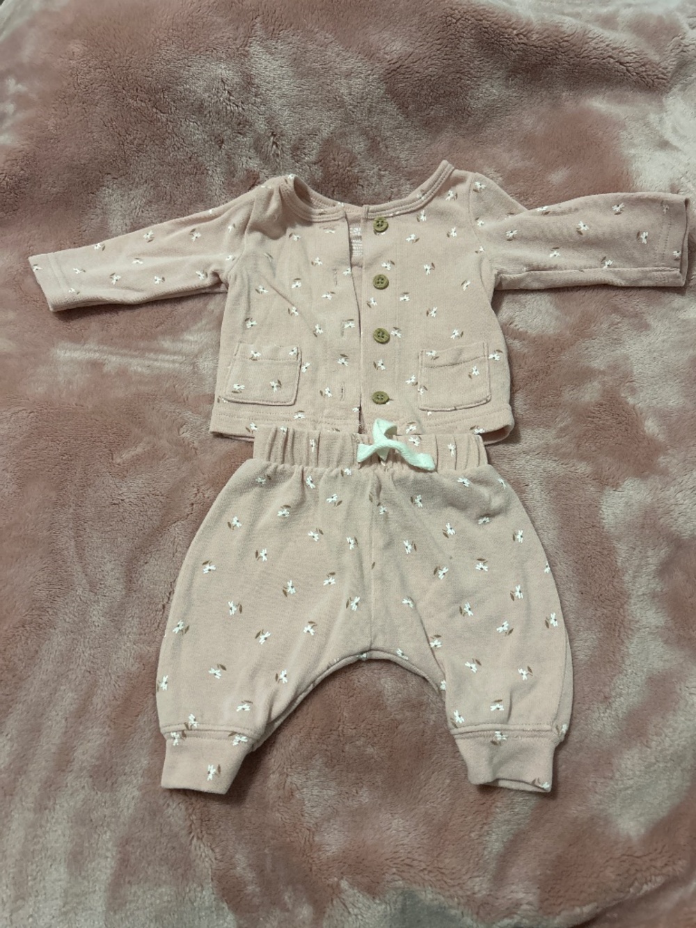 Pink floral set